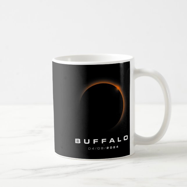 Mug Éclipse solaire totale 2024 - Éclipse solaire de B (Droite)