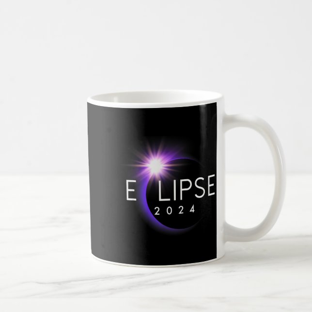 Mug Éclipse solaire totale d'Amérique 04 08 24 2024 (Droite)
