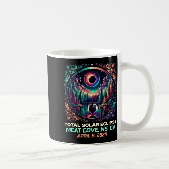 Mug Éclipse solaire totale en bateau Meat Cove Nouvell (Droite)