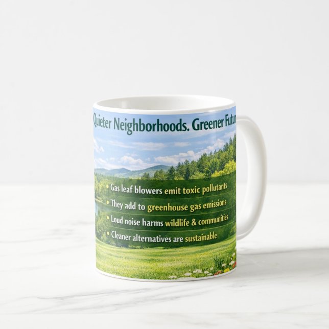 Mug Éco-Conscientisation Air Pur   ("Clean Air Starts Here")