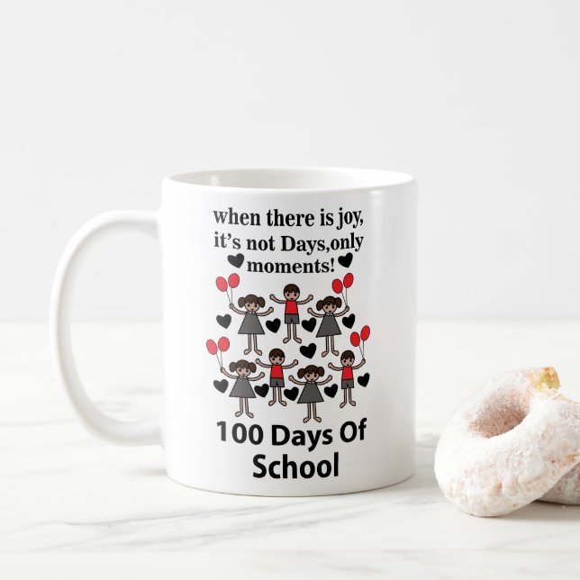Mug École 100 Jours d'école  (Avec donut)