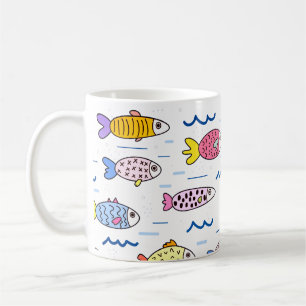 Mug École colorée de poisson