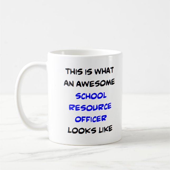 Mug école d'agent de ressources, génial (Gauche)