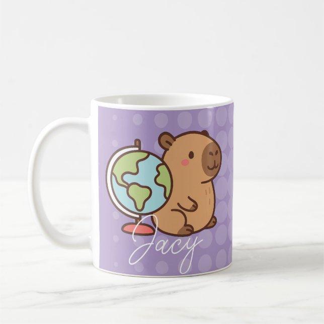 Mug École de capybaras pour enfants mignons (Gauche)