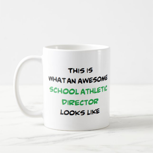 Mug école de directeur sportif, génial (Gauche)