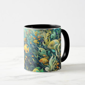 Mug École de poissons de récif