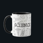 Mug École de sciences Professeur Doodscience science A<br><div class="desc">School Science Teacher Doodle Science Art Coloring School Classroom Posters présente des doodles dessinés à la main de motifs liés au sujet. Ce professeur de science scolaire Doodle Science Art Coloring School Classroom Les affiches reflètent l'essence de l'artiste. Parfait pour l'école Science Enseignant Doodle Science Art Coloring School Classroom Posters...</div>