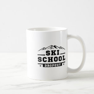 Mug École de ski drôle élève démissionnaire skieur bla
