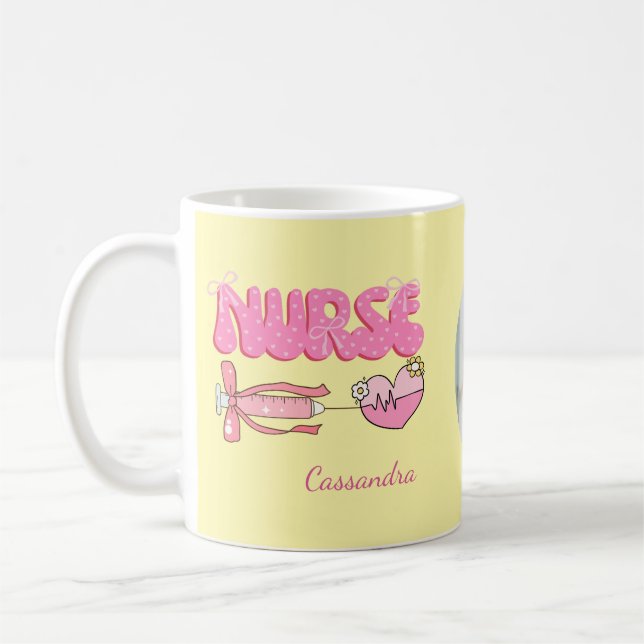 Mug École d'étudiante en soins infirmiers Futur infirm (Gauche)
