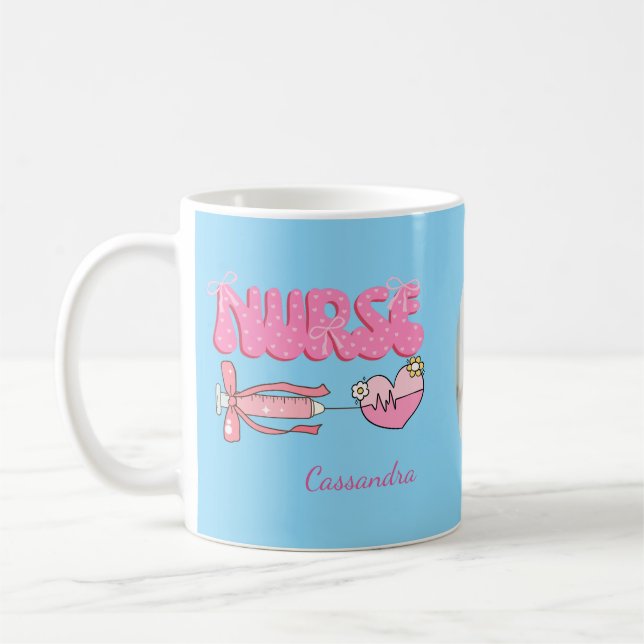 Mug École d'étudiante en soins infirmiers Futur infirm (Gauche)