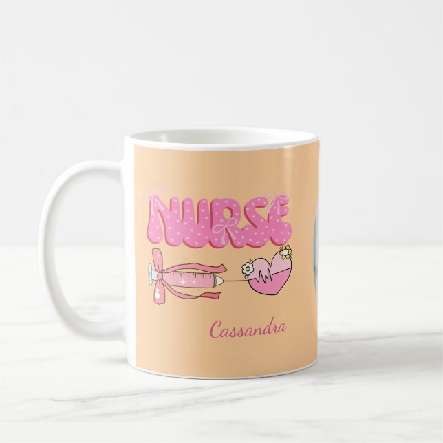 Mug École d'étudiante en soins infirmiers Futur infirm (Gauche)