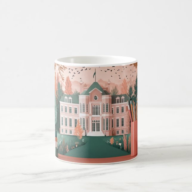 Mug école ou université, avec style de villa classique (Centre)