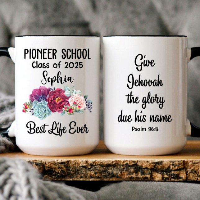 Mug École Pioneer personnalisée Cadeau Jw Pioneer Scho (Créateur téléchargé)