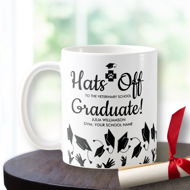 Mug Ecole vétérinaire DVM Graduation Cadeaux Congrats (Créateur téléchargé)