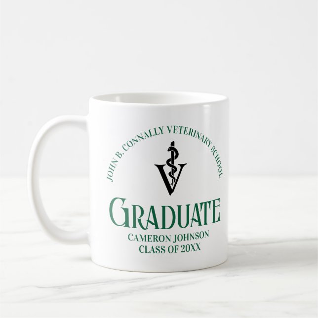 Mug Ecole Vétérinaire Verte sur mesure (Gauche)