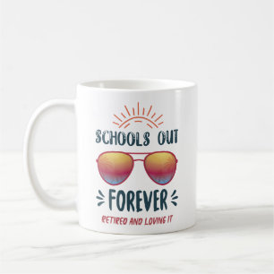 Mug Écoles à l'extérieur Enseignant à la retraite