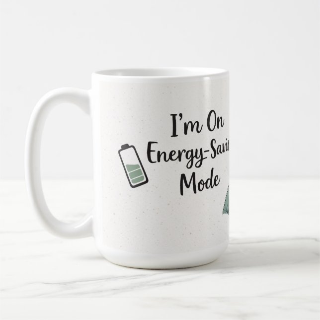 Mug Économiseur d'Énergie Amusant (Gauche)
