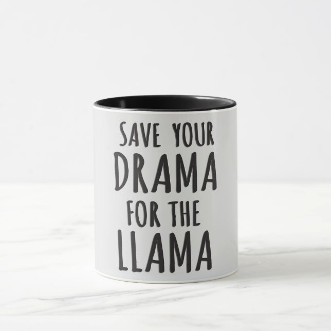 Mug Économisez Votre Drame Pour La Llama (Centre)