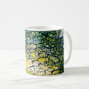 Mug Écorce d'arbre vert et jaune