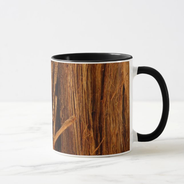 Mug Écorce de bois texturée de cèdre (Droite)