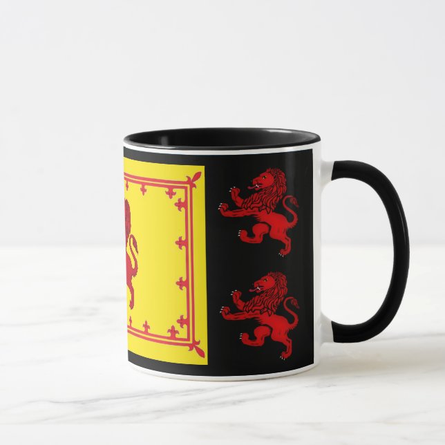 Mug Ecosse ancien drapeau de lion rampant, emblème, ba (Droite)