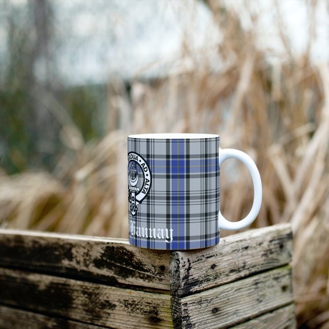 Mug Écosse Clan Hannay Crest Badge et Tartan Custom (Créateur téléchargé)