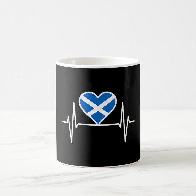 Mug Écosse - Écosse Drapeau Battement de coeur (Centre)