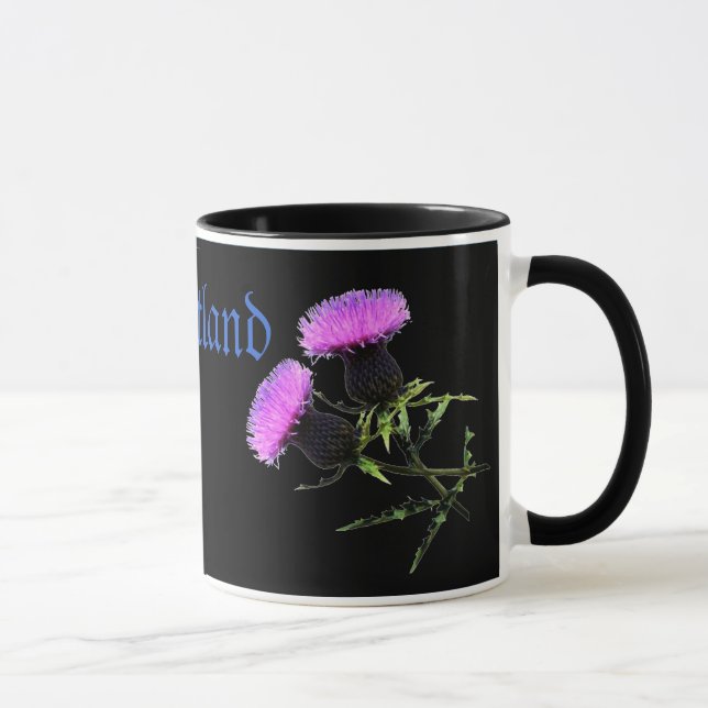 Mug Écosse, le chardon la fleur nationale (Droite)