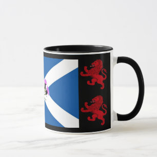 Mug Ecosse, Thistle, drapeau de St Andrews, lion de Ra