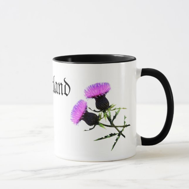 Mug Ecosse, Thistle, la fleur nationale de (Droite)