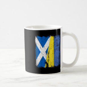 Mug Écosse Ukraine Demi Drapeau Héritage Écossais Ukra