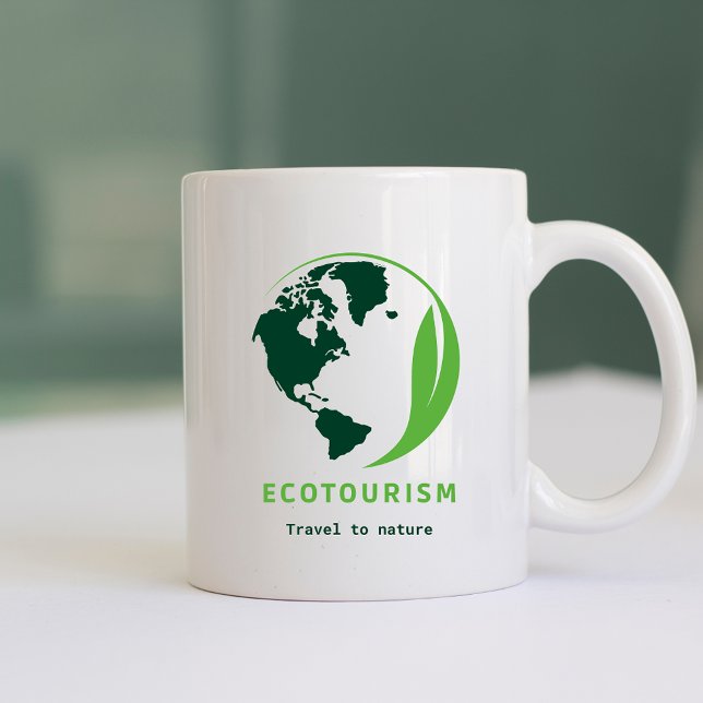 Mug Écotourisme Voyage vert vers la nature (Créateur téléchargé)