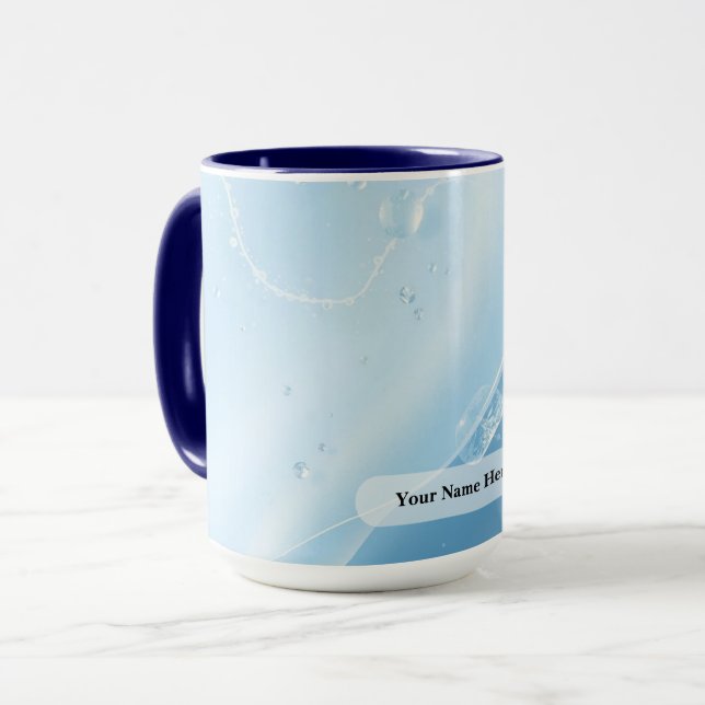 Mug Écoulement de Veine d'Argent Givrée (Devant gauche)