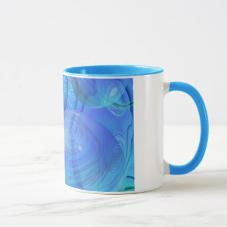 Mug Écoulement intérieur VI - Aqua et galaxie d'azur