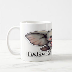 Mug Écoutez votre coeur - Conception de devis inspiran