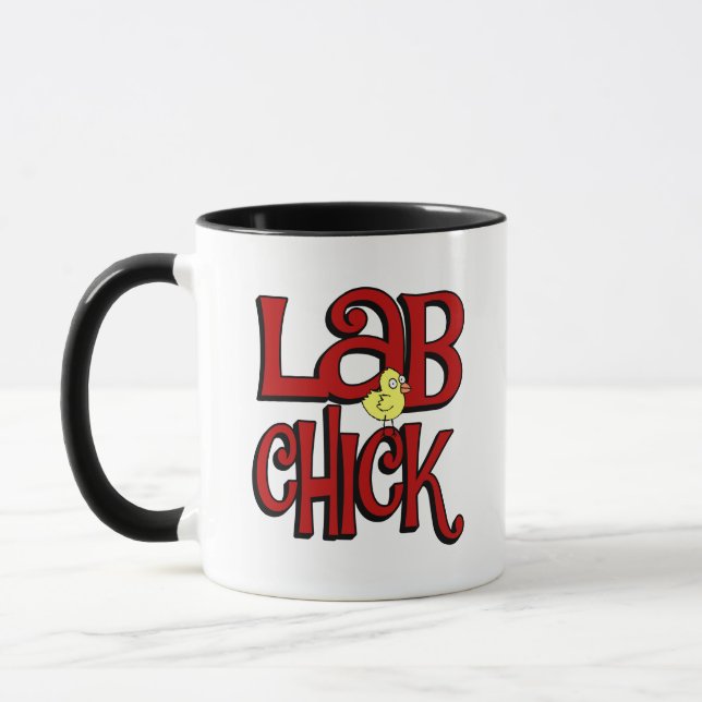 MUG ÉCRAN DE LABORATOIRE - ESPAGE DE FILLE EN LABORATO (Gauche)