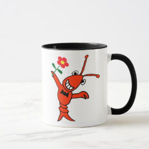 Mug Écrevisses/homard mignons dans la cravate d'arc