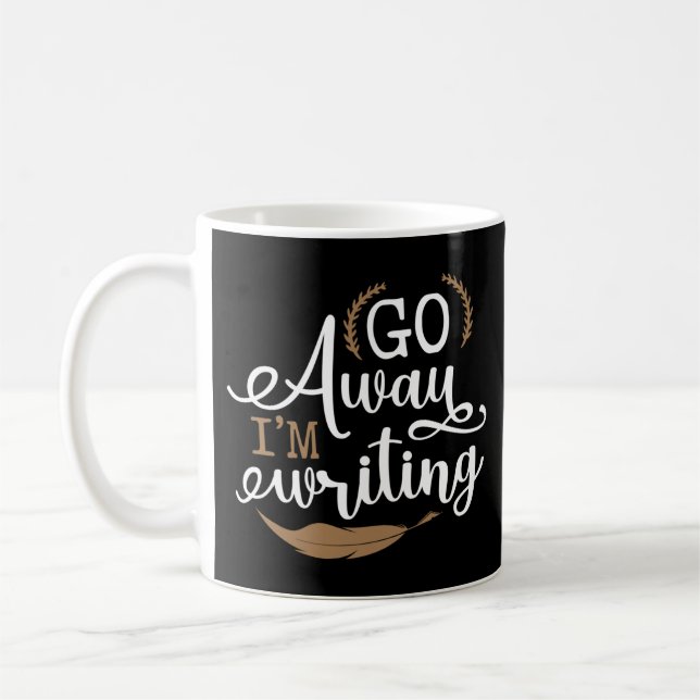 Mug Écrire Auteur Partir Je Écriis (Gauche)