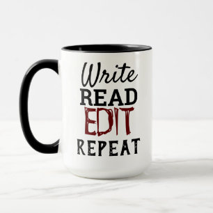 Mug Écrire, lire, modifier, répéter