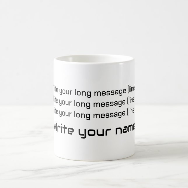 Mug Écrire votre message (Centre)