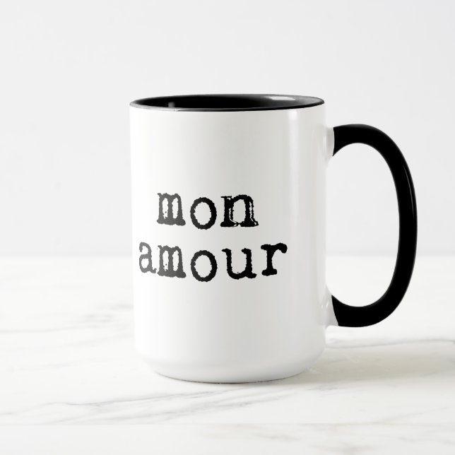 Mug Écrite Mon Amour (Droite)