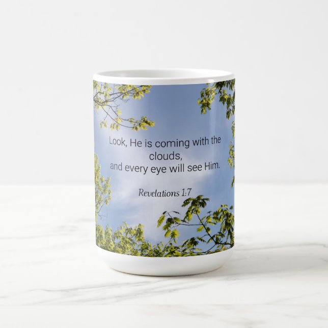 Mug Écriture, Apocalypse 1:7, (Centre)