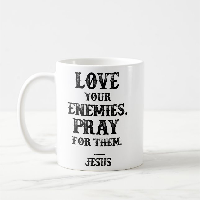 Mug Écriture biblique Jésus amour Citation chrétienne  (Gauche)