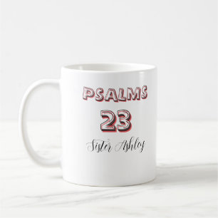 Mug Écriture biblique personnalisée Psaumes 23 Chrétie