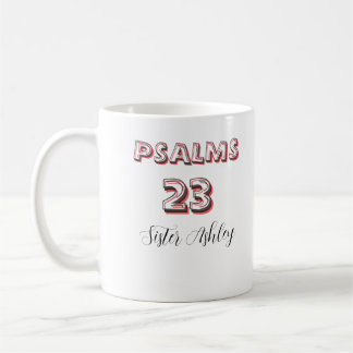 Mug Écriture biblique personnalisée Psaumes 23 Chrétie