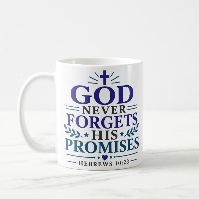 Mug Écriture botanique des promesses de Dieu (Gauche)