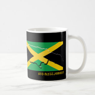 Mug Écriture Customisée Patriotique JAMAICA DRAPEAU No