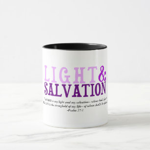 Mug Écriture de la lumière chrétienne et de la SALUVAT