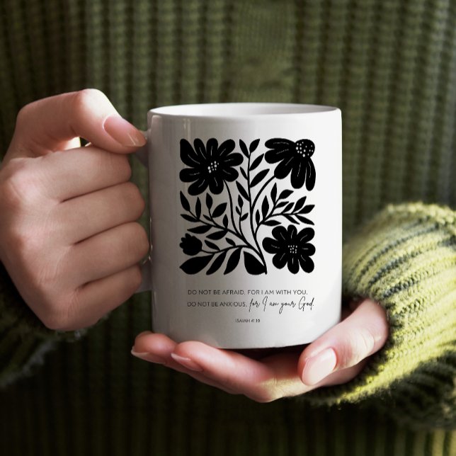 Mug Écriture Florale Bible chrétienne Verse Inspiratio (Créateur téléchargé)