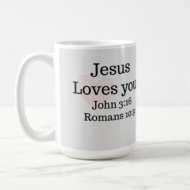 Mug Écriture Jésus Vous Aime (Gauche)